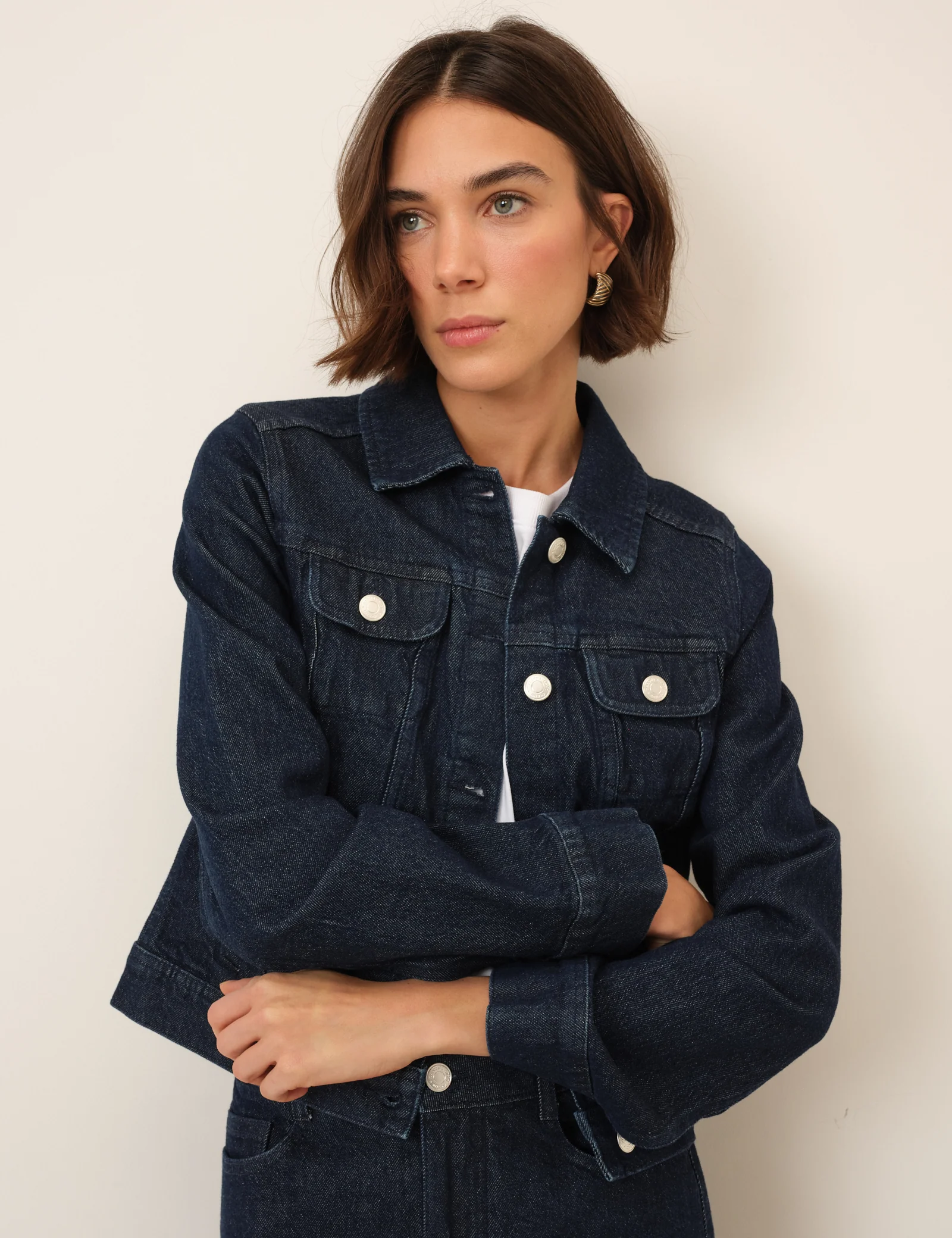 Dark Blue Denim Jacket - Image 4