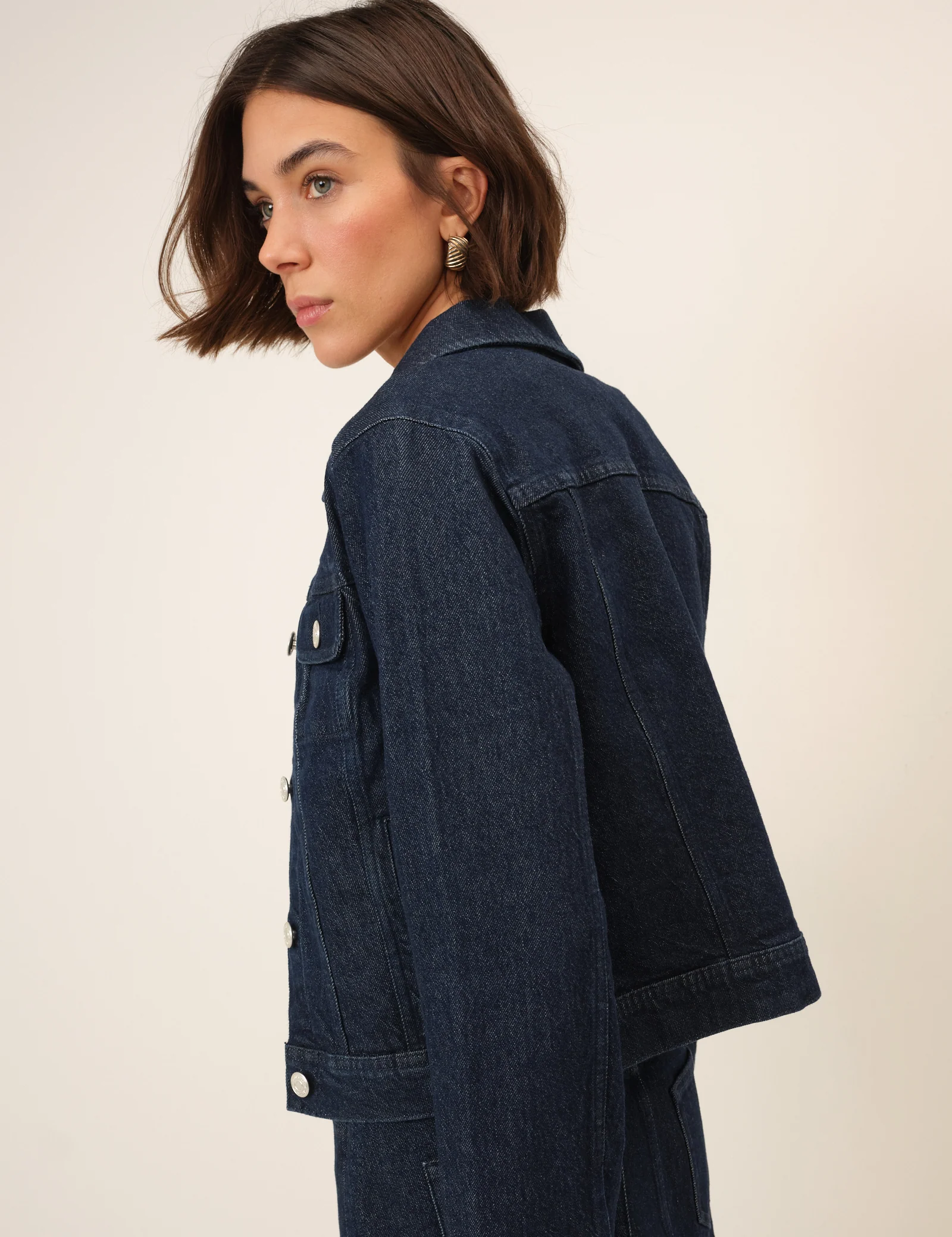 Dark Blue Denim Jacket - Image 5