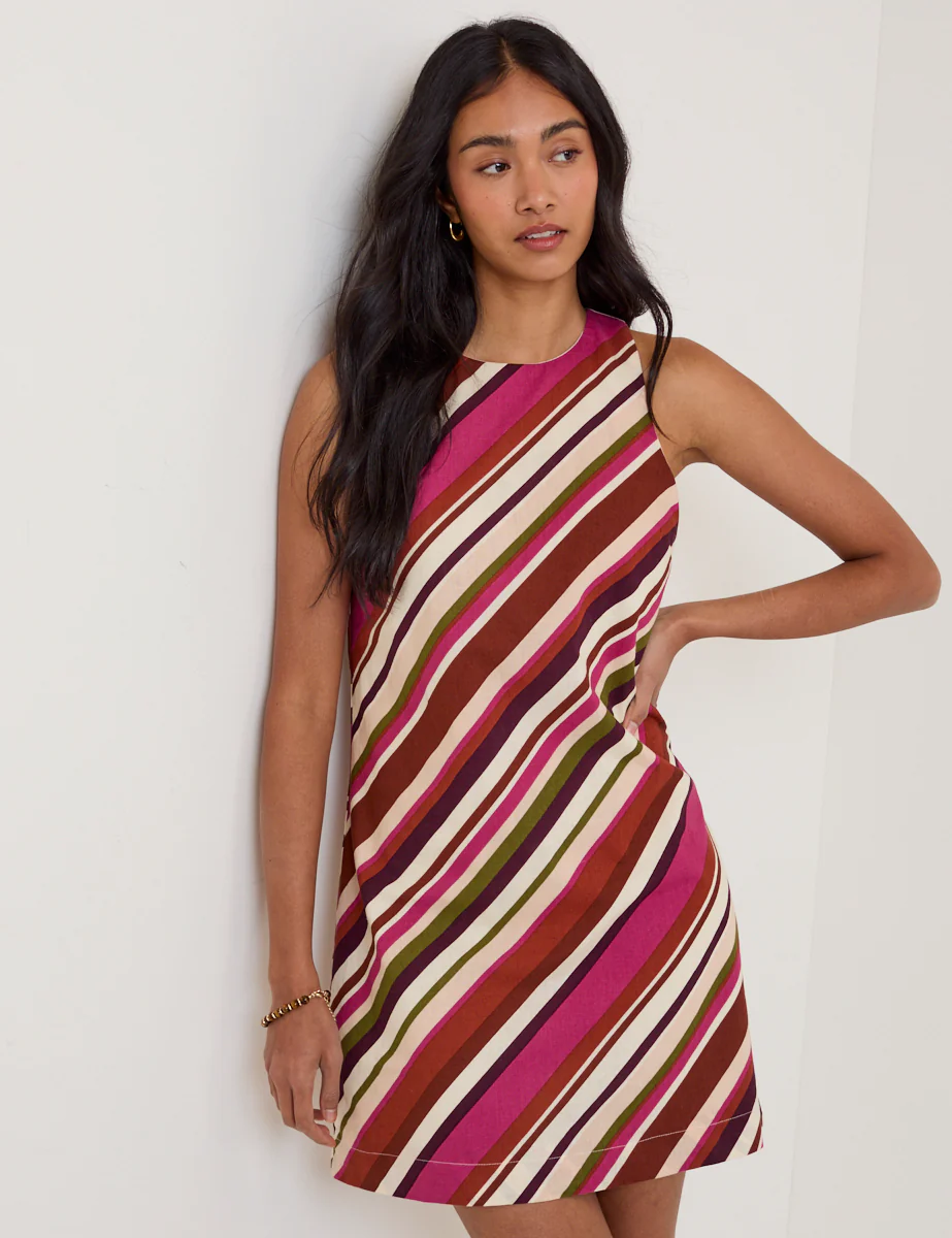 Multi Striped Palermo Mini Dress - Image 2