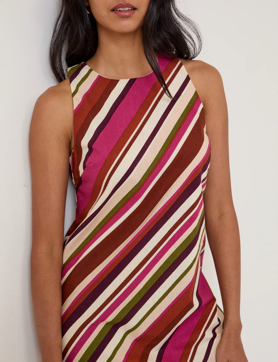 Multi Striped Palermo Mini Dress - Image 3