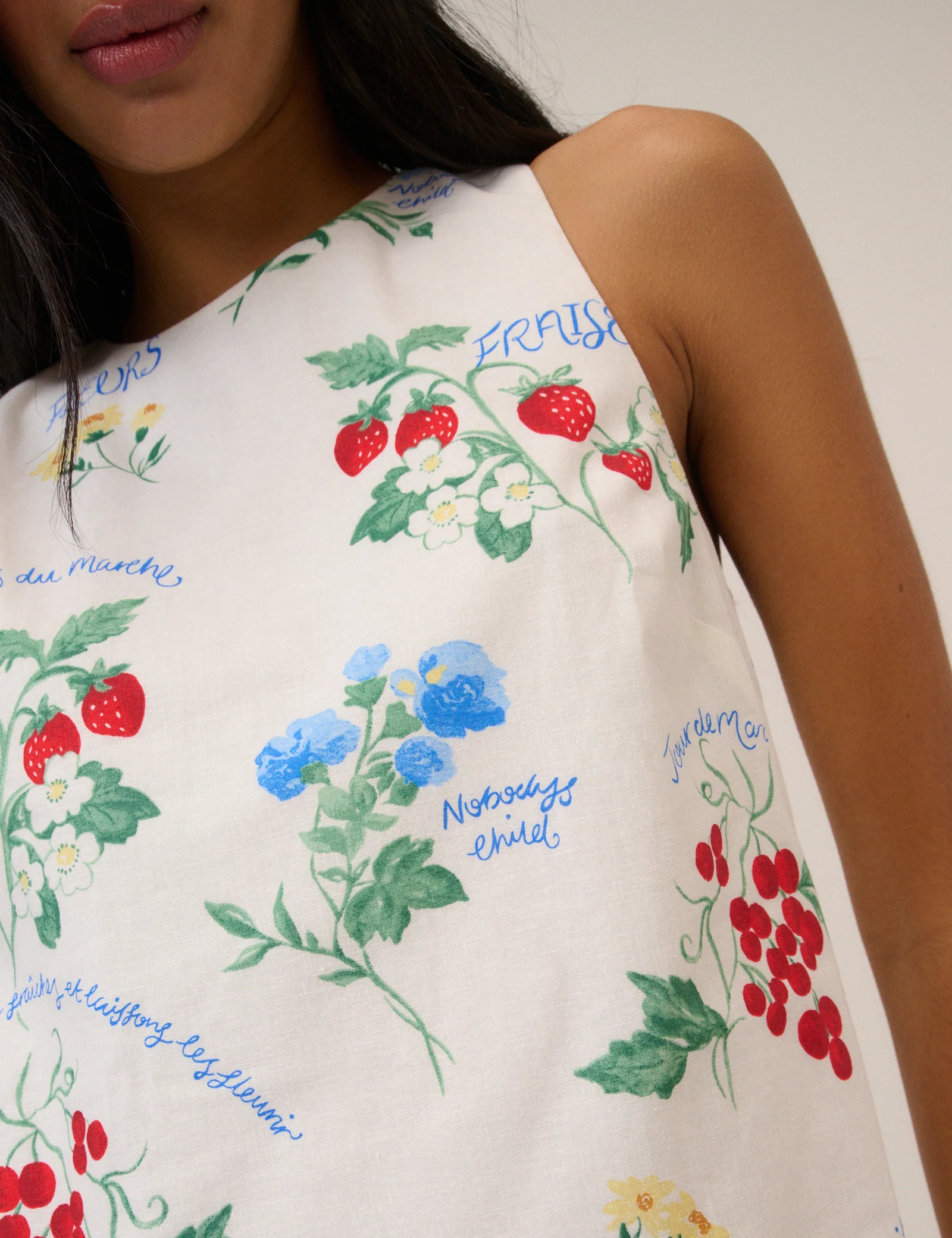 White Printed Palermo Mini Dress - Image 5