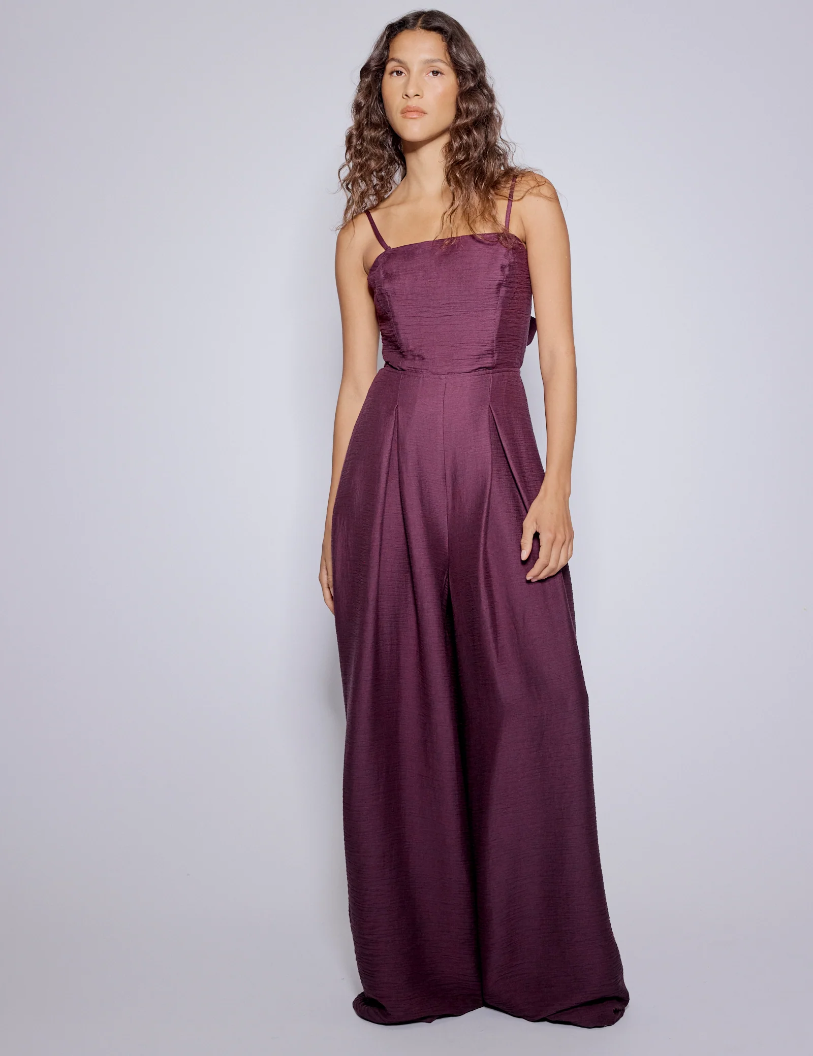 Purple Bandeau Rory Jumpsuit - Image 5