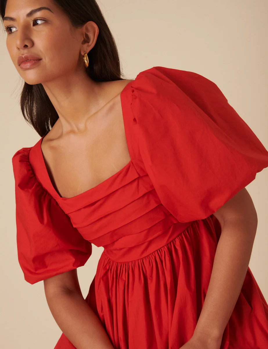 Red Nova Midi Dress - Image 3