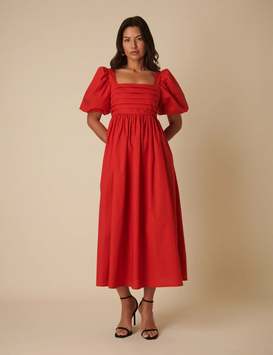 Red Nova Midi Dress - Image 4