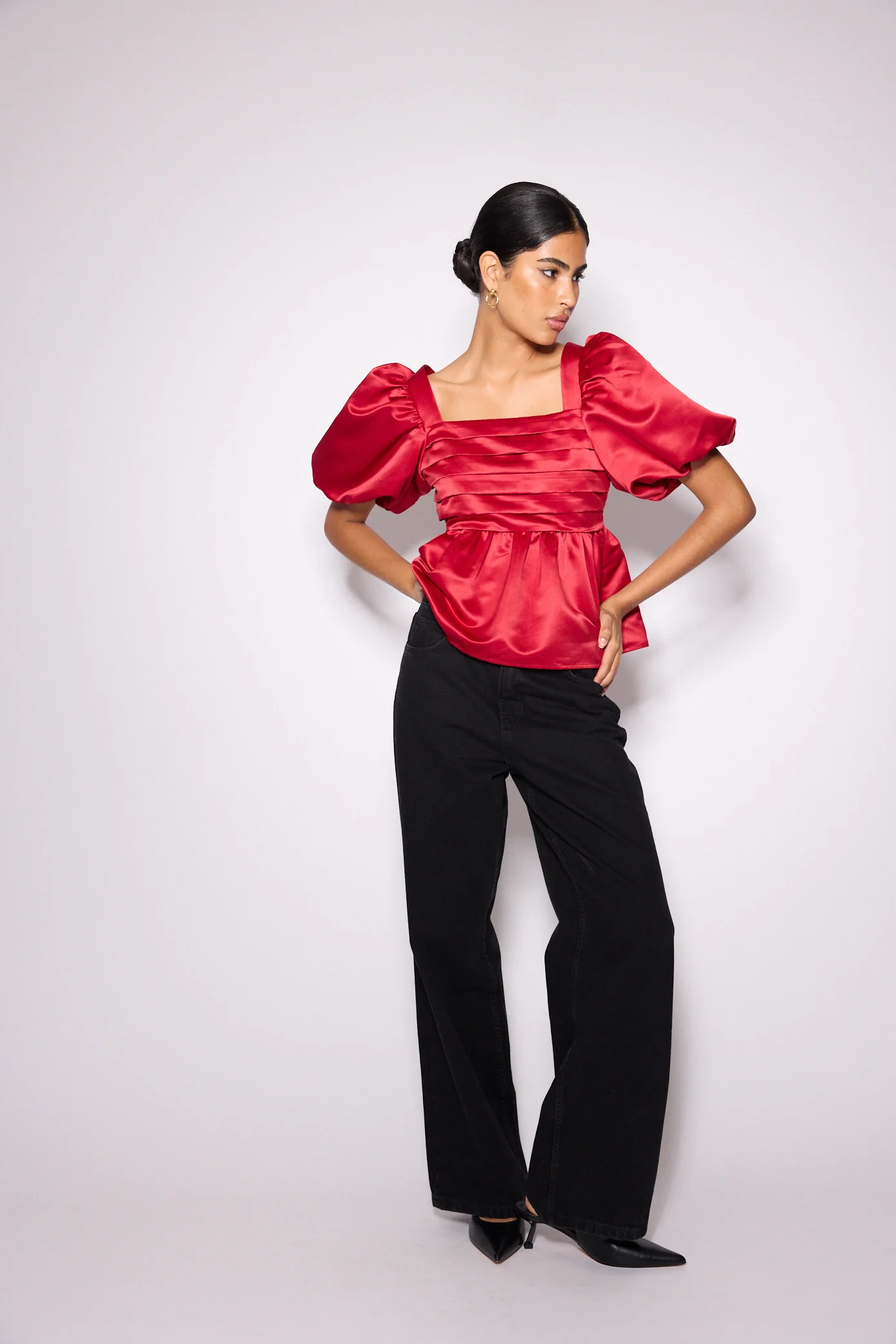 Red Satin Nova Top - Image 5