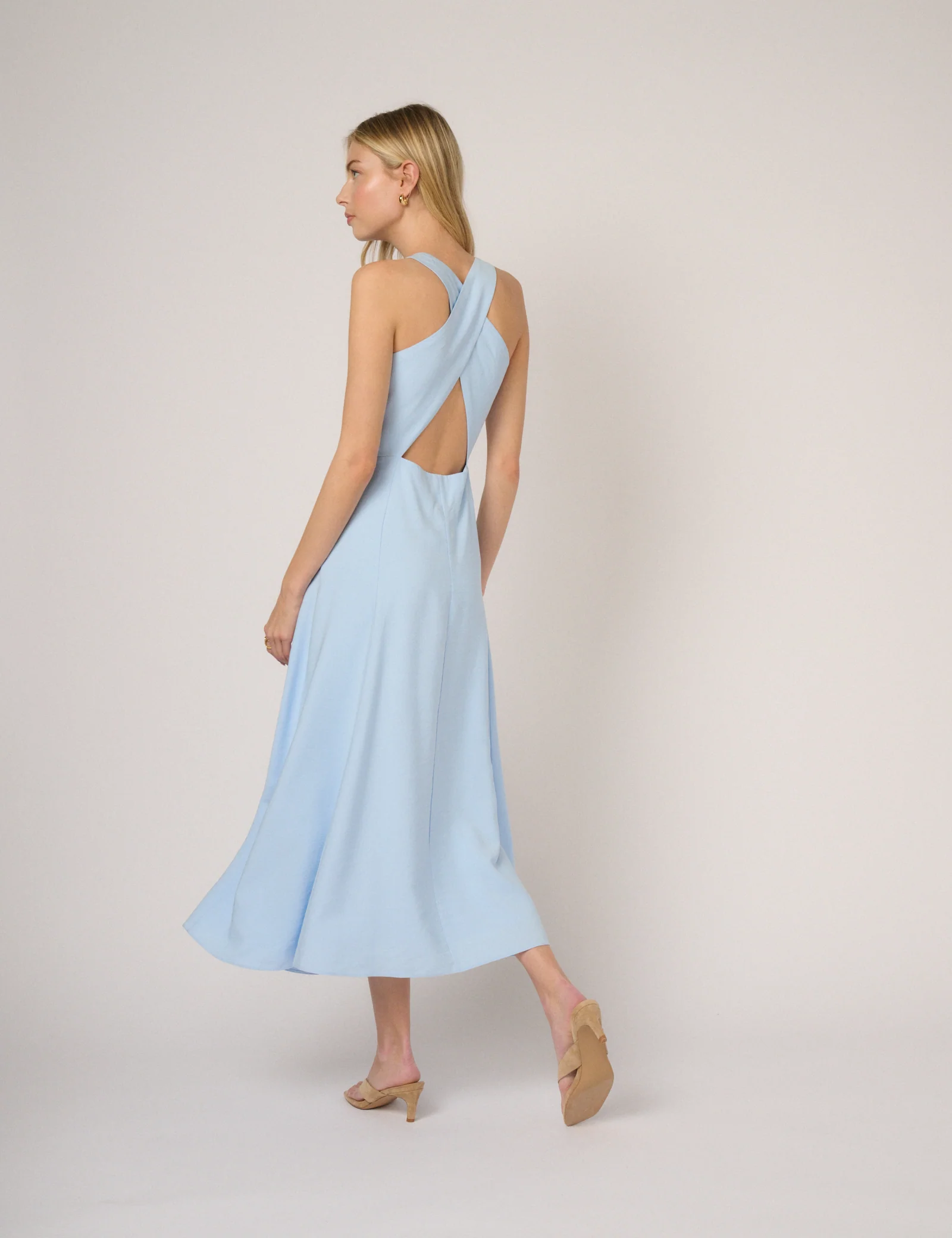 Light Blue Reign Midi Dress - Image 6