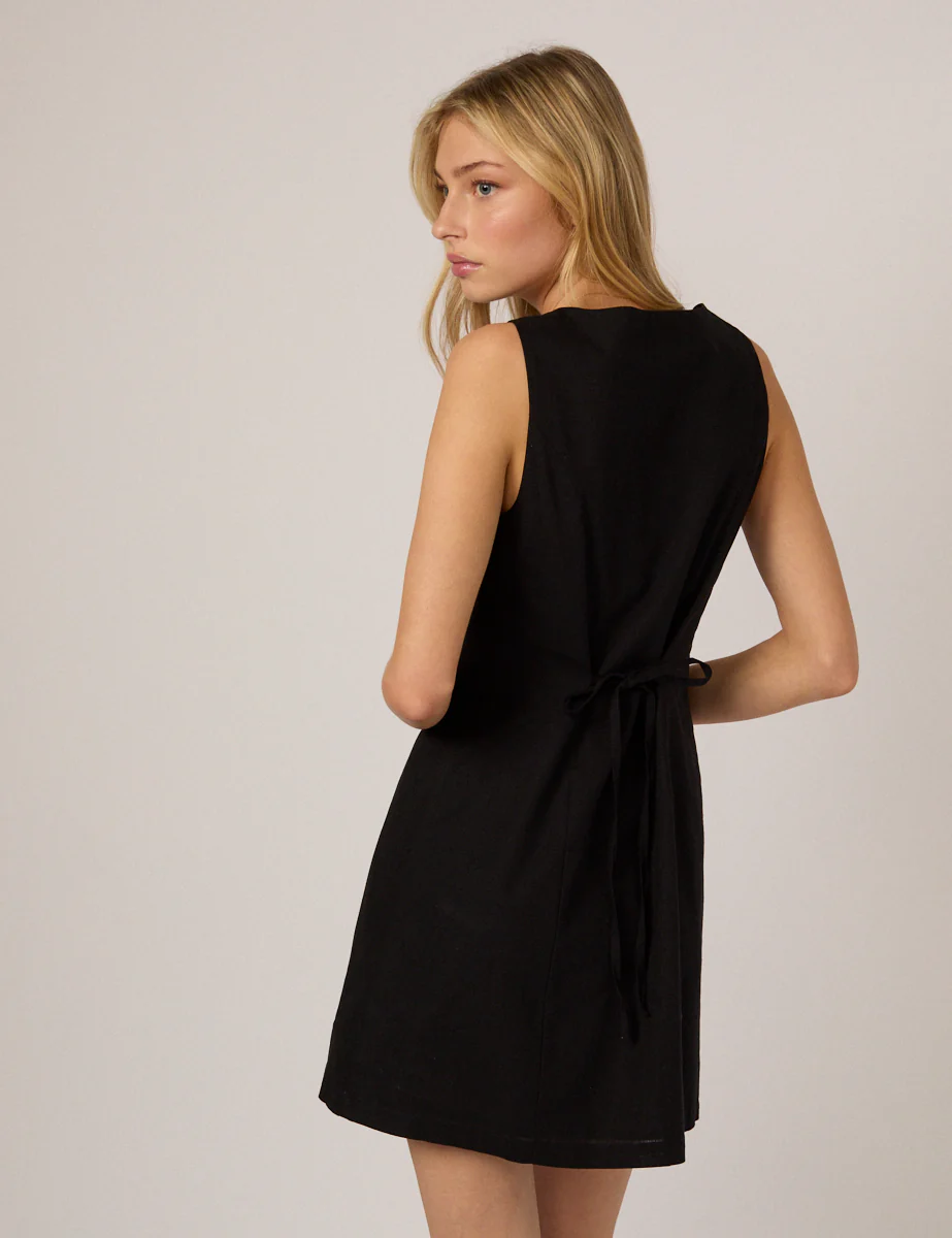 Black Rosie Mini Shift Dress - Image 4