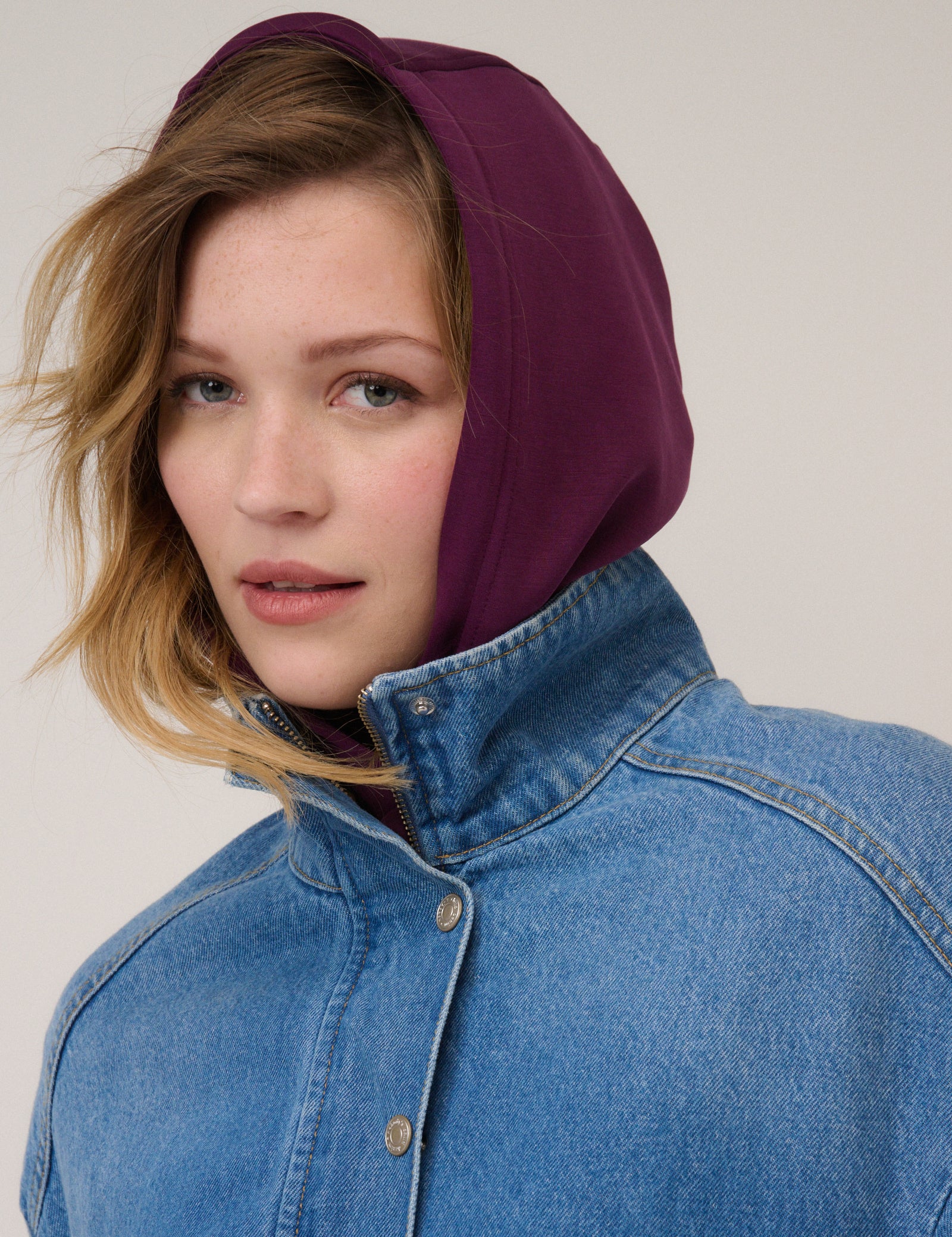 Burgundy Scuba Hoodie - Image 2