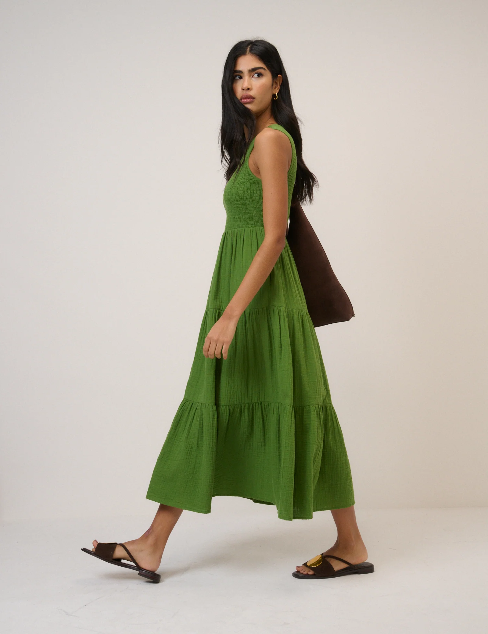 Green Sleeveless Charlie Midaxi Dress - Image 6