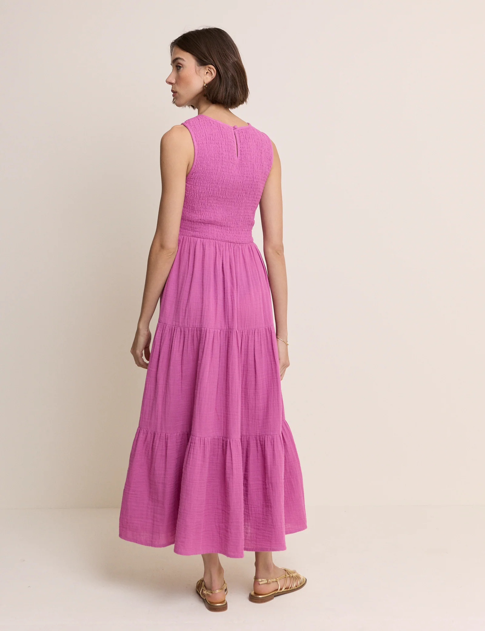 Pink Sleeveless Charlie Midi Dress - Image 5