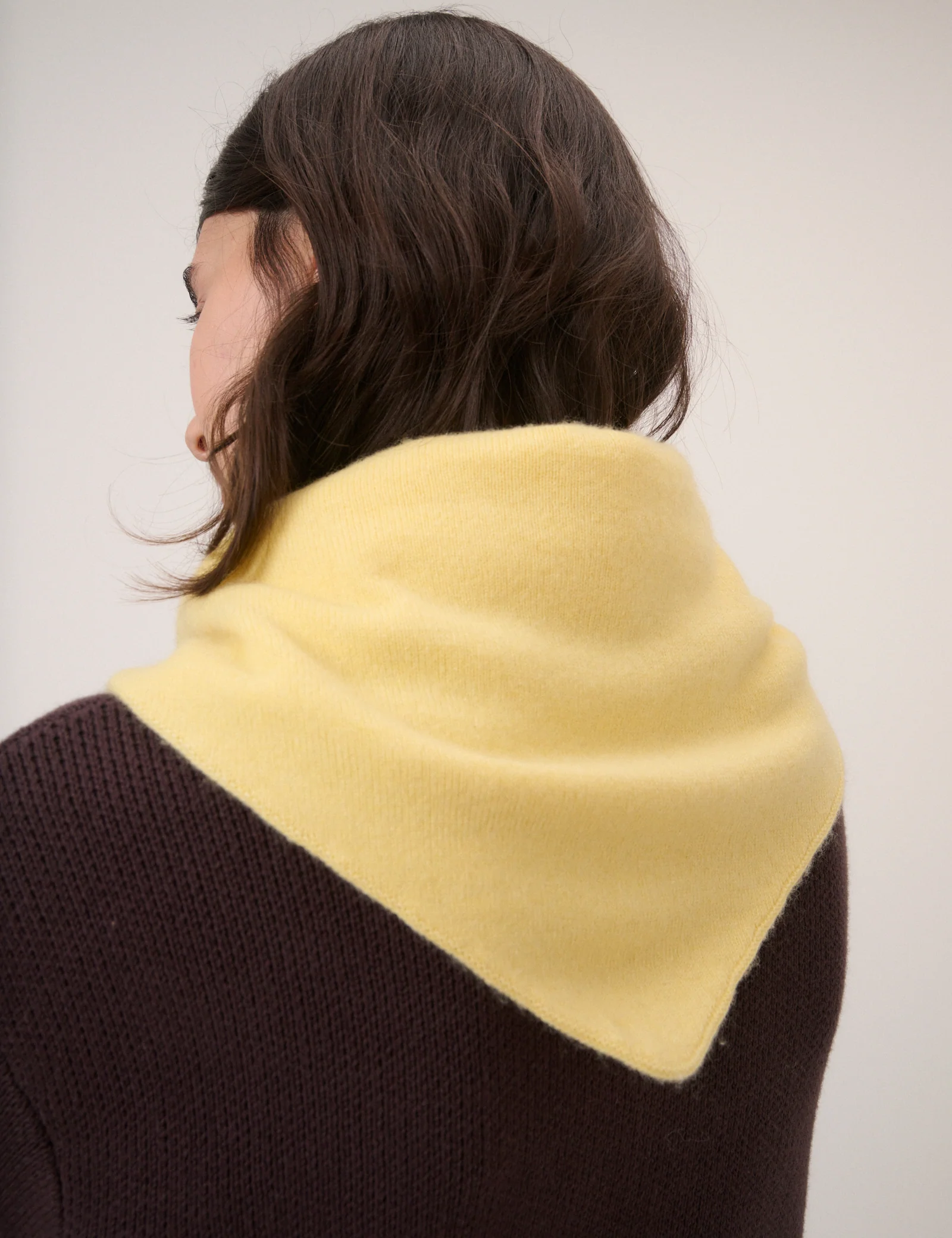 Butter Yellow Triangle Scarf - Image 3