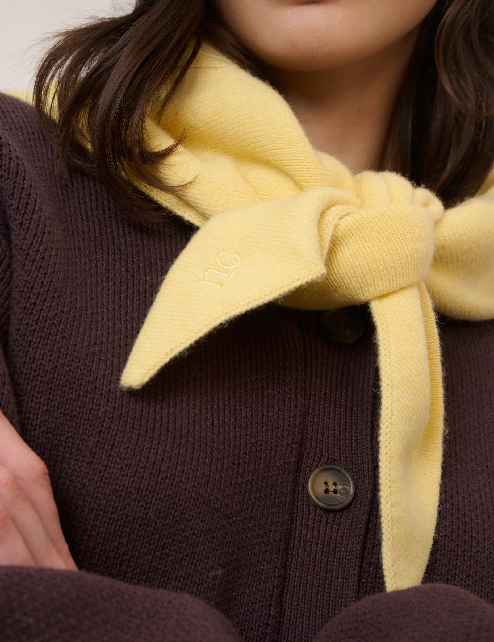 Butter Yellow Triangle Scarf - Image 4