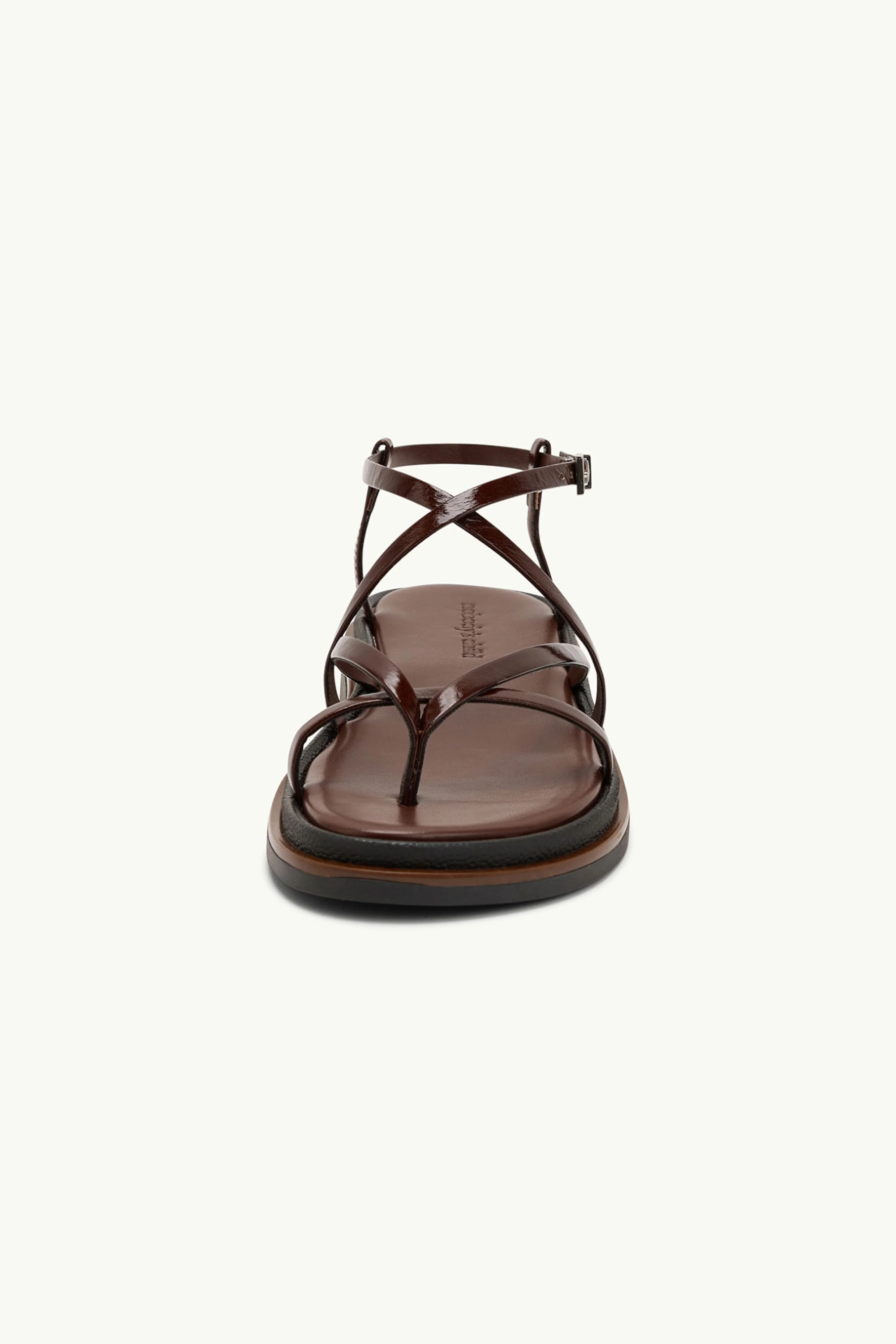 Dark Brown Strappy Sandals - Image 5