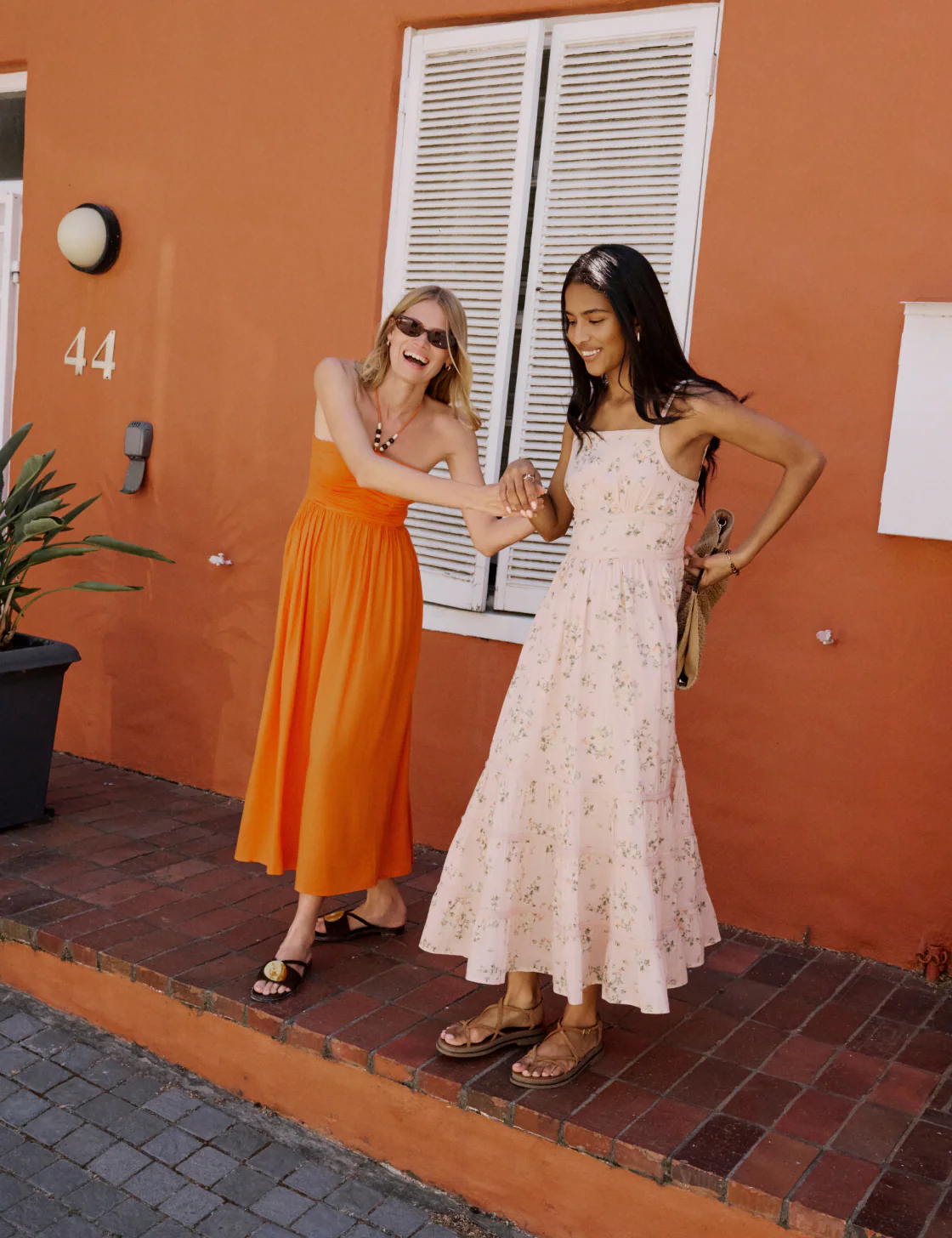 Pink Floral Veronica Midi Dress - Image 2