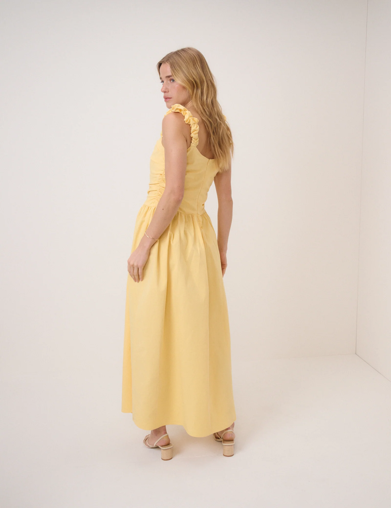 Butter Yellow Victoria Midaxi Dress - Image 5