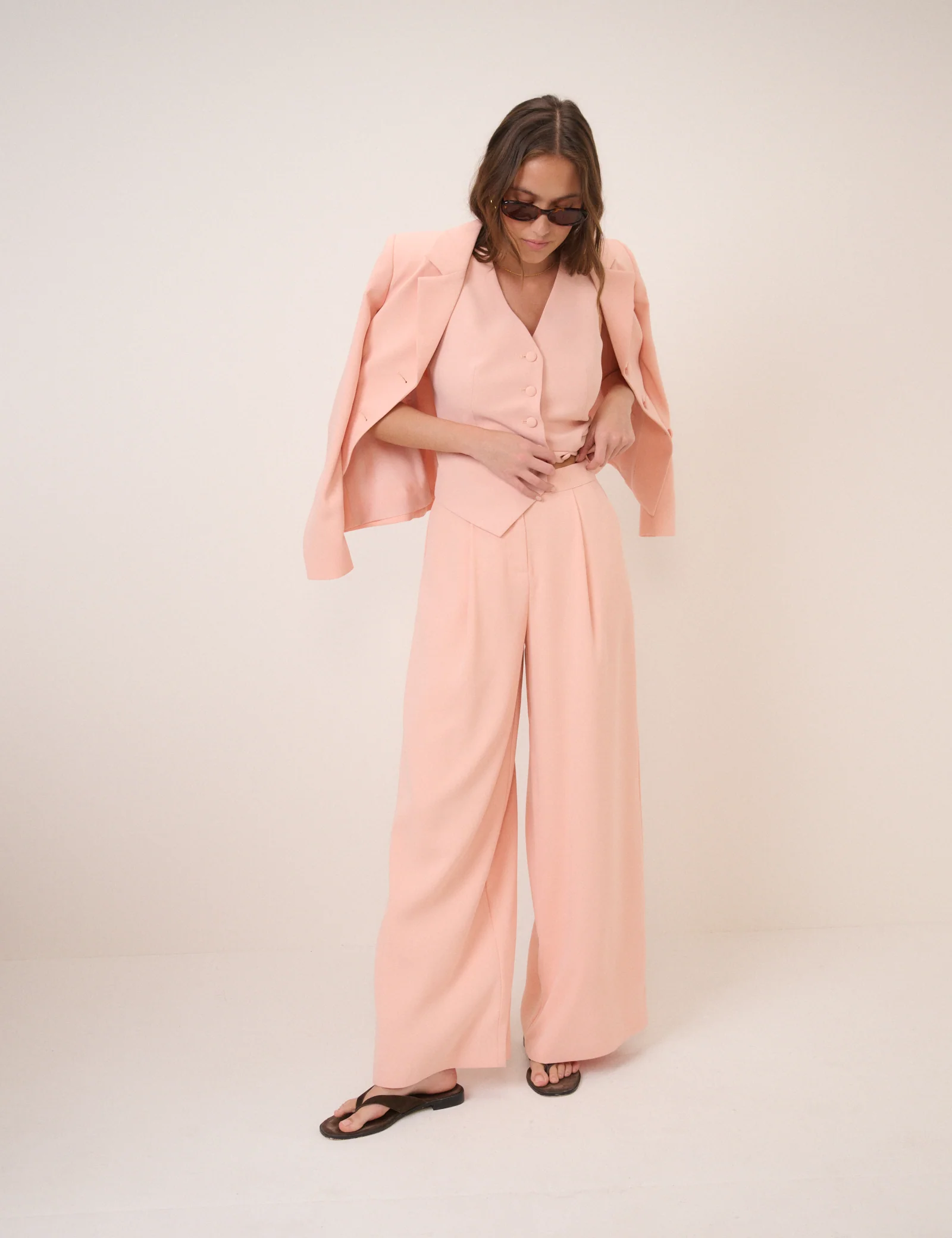 Peach Tailored Waistcoat - Image 4