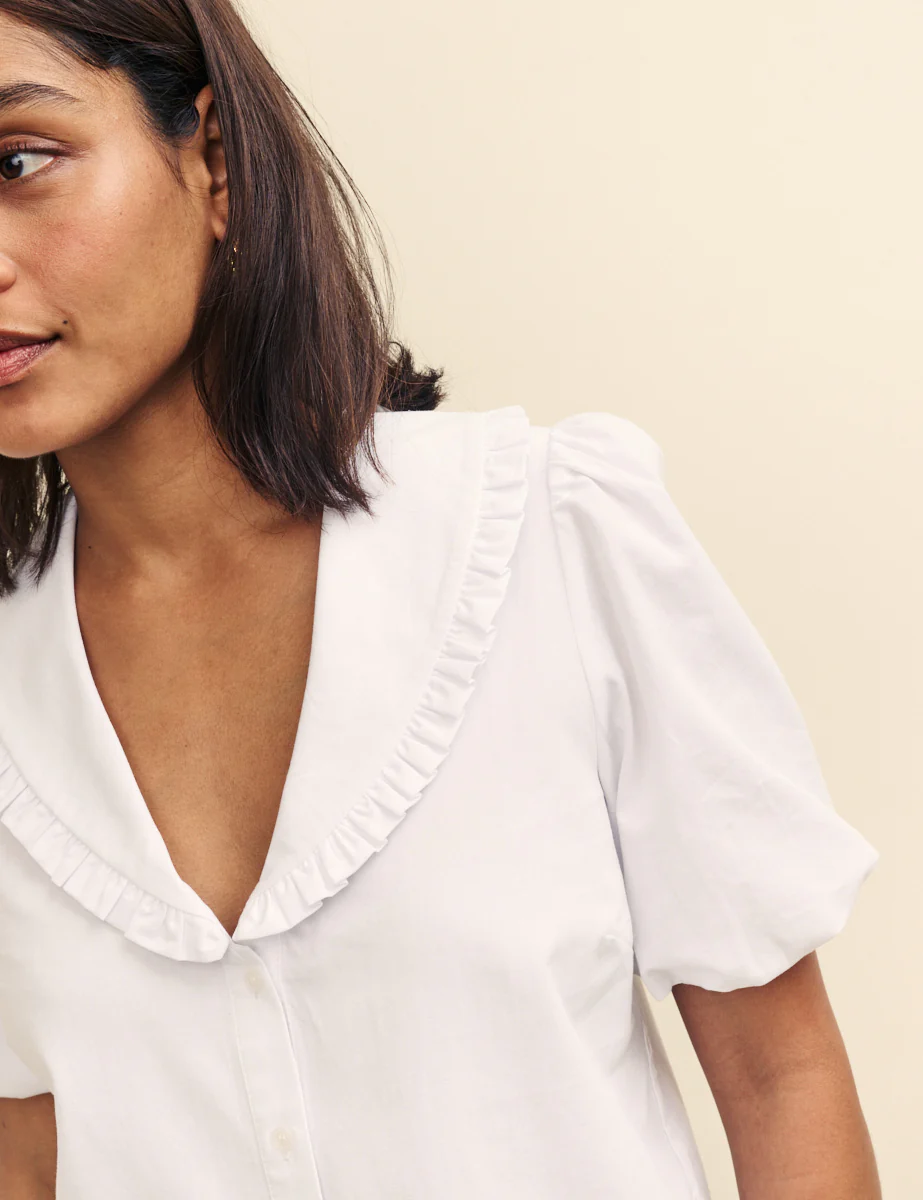 White Collared Emmie Blouse - Image 3
