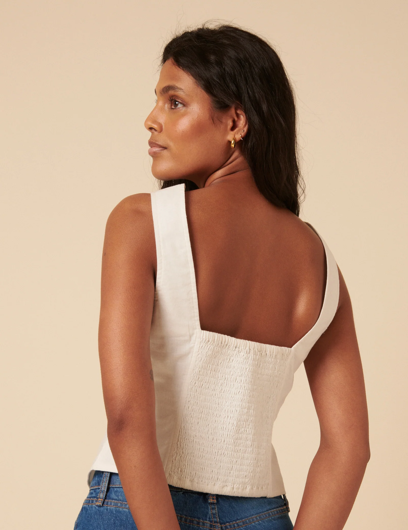 White Bow Front Waistcoat - Image 5
