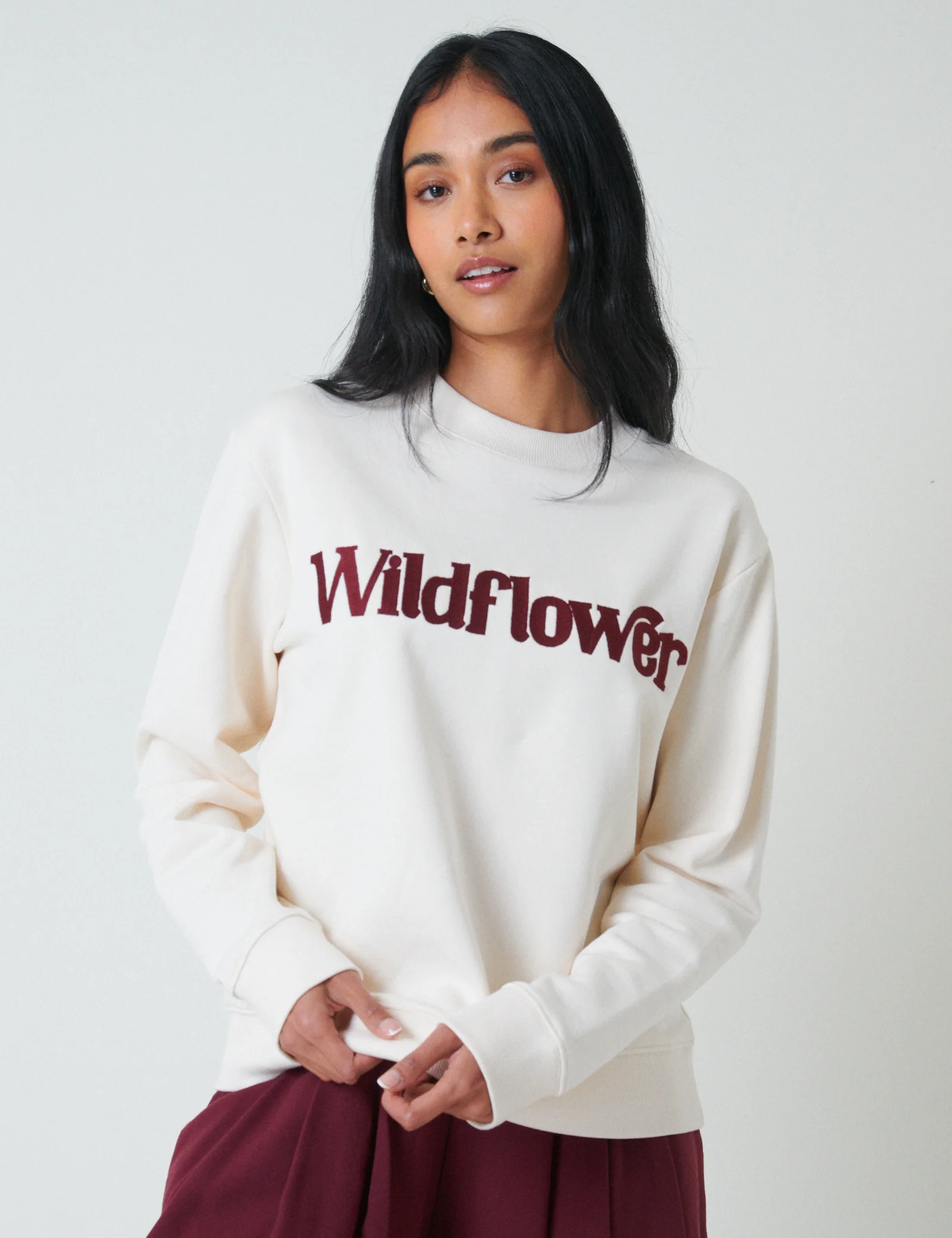 White Wildflower Sweatshirt - Image 4