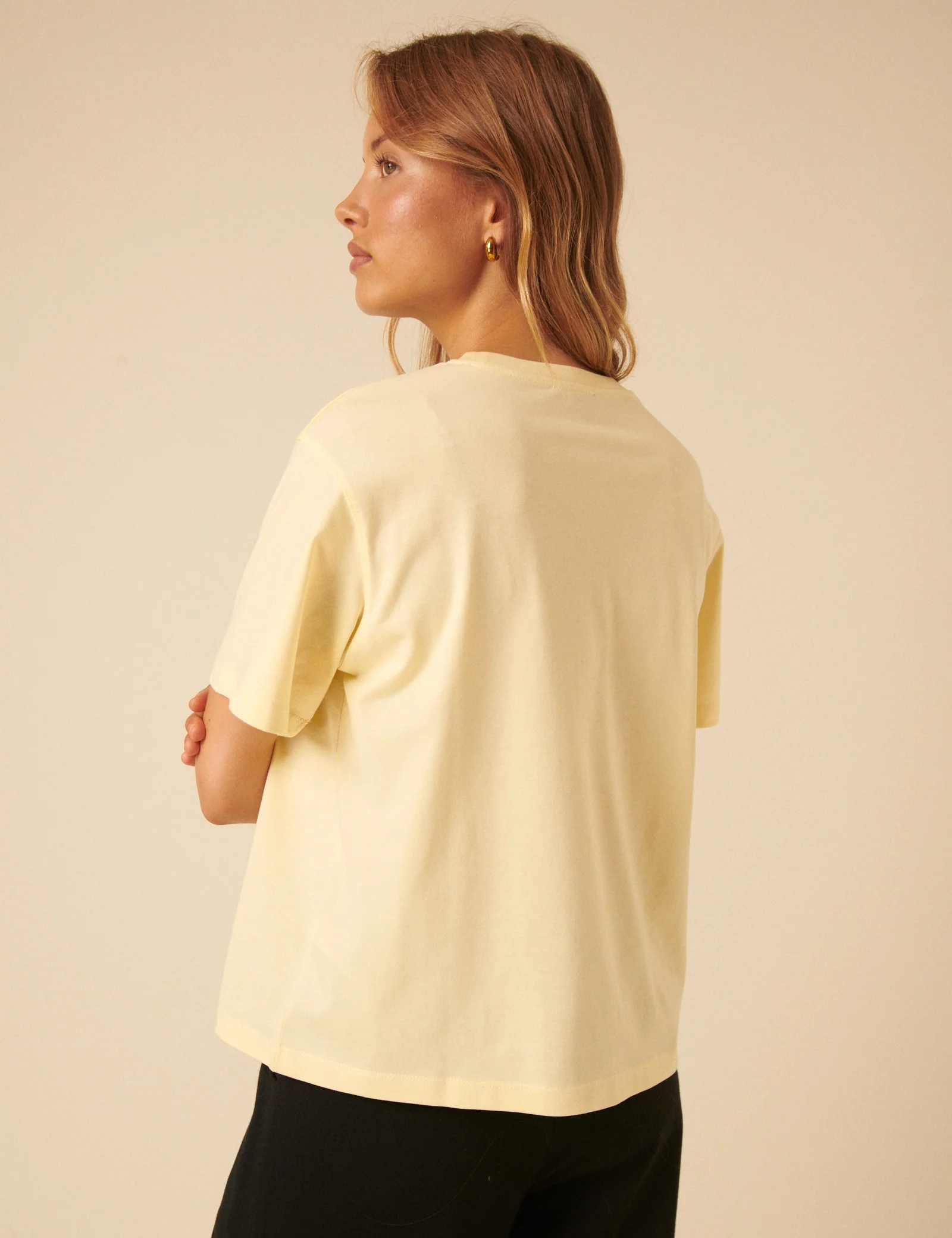 Butter Yellow Boxy T-Shirt - Image 5