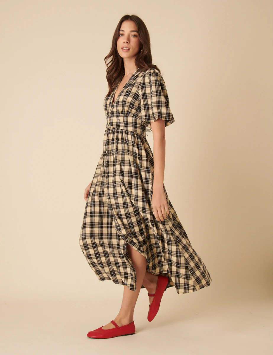 Stone Check Starlight Midi Dress - Image 3
